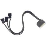 9745 Sata Power To Fan Çevirici 3 Port Y Pin Pwm Çoklayıcı Splitter 30Cm 24Awg Fan Kablosu, Bilgisayar Anakartının Cpu Fanının Güç Sağlamak İçin Sata Arayüzünü Kullanması Sağlamak