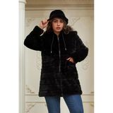 9778 Rgm Xxl Peluş Uzun Mont