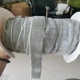 %99 Naylon Kadife Kurdele(Grey) | Çok Renkli Kullanım: Kendin Yap Hediye Paketleme Dikiş Dekorasyon