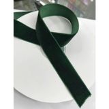 %99 Naylon Kadife Kurdele(Ink Green) | Çok Renkli Kullanım: Kendin Yap Hediye Paketleme Dikiş Dekorasyon