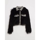 99444 Taşlı Peluş-Jean Mont Siyah