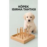 9CAN Doğal Ahşap Yavru Yetişkin Köpek Çiğneme Oyuncağı Diş Kaşıma Aktivite Eğitim Isırma Tahtası