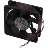 9cm 24V 2 Pinli Kasa Fanı 9cm x 9cm x 2.5cm 2 Pimli Dc 24VOLT Fan - Siyah