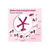 9'Lu 1 Arada Kedi Gözü Magnet Seti Kalp Çiçek French Yonca Manyetik Oje Şekillendirme Aparatı