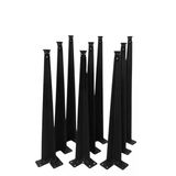 9'Lu Dekoratif Metal/Demir Firkete Zigon Sehpa Ayağı(3 Adet 42Cm/3 Adet 46Cm/3 Adet 50Cm)