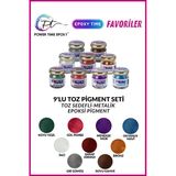 9'Lu Sedefli Metalik Toz Pigment Boya Seti / Epoksi Pigment / Epoksi İçin / Favoriler