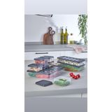 9'lu Set Buzdolabı ve Mikrodalga Saklama Kabı - Buzdolabı Organizeri 1X2500ML, 2X1000ML, 6X250ML