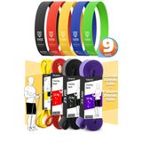9lu TERA SET 5+15+25+35 KG + 5Li Pilates Direnç Bandı Barfiks Lastiği Loop Band Mix Ton