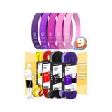 9lu Tera Set 5+15+25+35 Kg + 5li Pilates Direnç Bandı Barfiks Lastiği Loop Band Pembe Ton Çok Renkli
