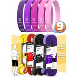 9lu Tera Set 5+15+25+35 kg + 5li Pilates Direnç Bandı Barfiks Lastiği Loop Band Pembe Ton - Renkli - 0,35 - 1,10 kg
