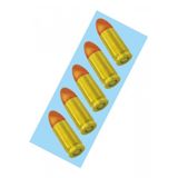 9mm Mermi Folyo Kesim Etiket 5x13 cm