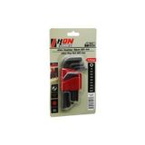 9PCS SİYAH KISA - DÜZ 120MM ALYAN ALLEN ANAHTAR TAKIMI BRKT-702279 (2818)