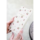 9X18 cm Keten Süresiz Haftalık Planlayıcı Kareli Cep Ajandası Kiraz - Çok Renkli - Standart - Genel