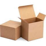 9X9X10 cm E-Ticaret Kutusu - Büyük Mum Kutusu -Kraft- 50 Adet - Kahverengi