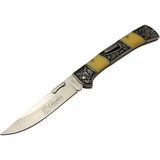 A 3159 C Kamp Çakı 24 cm - Işlemeli Sedef Saplı, Kemerlikli
