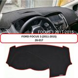 A-3DKORUMA Ford Focus 3 - Iıı (2011-2015) Torpido Koruma Kılıfı 3d Koruyucu Halı Örtü - Kırmızı