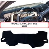 A-3DKORUMA Hyundai Elantra (2017-2019) Torpido Koruma Kılıfı 3d Koruyucu Halı Örtü - Gri