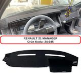A-3DKORUMA Renault 21 Manager R21 Torpido Koruma Kılıfı 3d Koruyucu Halı Örtü - Gri