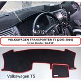 A-3DKORUMA Volkswagen Transporter T5 (2003-2016) Torpido Koruma Kılıfı / 3d Koruyucu Halı / Örtü - Gri