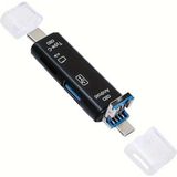 A-5068 Type-C To USB 3.0 Flash Otg Veri Aktarım Sd Tak Çalıştır Kart Okuyucu Çevirici