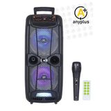 a+ anyplus AP-1743 EXTRA Bass Usb Fm Bt 2x20 Cm Kablolu Mikrofon Rgb Led Toplantı Parti Eğlence Ses Sistemi