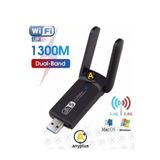 a+ anyplus Dual Band USB 3.0 Adaptör Kablosuz Wifi Alıcı Wireless Adaptör Uyumlu 802.11a/b/g/n/ac,WiFi Adapter