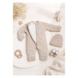 a baby Bere + patik + Kaba Örgü Triko Tulum