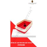 A.C.E.K PLASTİK Büyük Boy Açık Kedi Kum Kabı Tuvalet 64x45x25h (RENK DEĞİŞKENDİR)