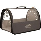 A.C.E.K Plastik Flybag Şeffaf Kedi Taşıma Çantası Gri 43*26*27CM