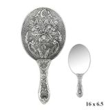 A.C Silvers 925 Ayar Gül Desenli Gümüş El Aynası