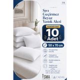 A Cadal Sıvı Geçirmez Beyaz Yastık Alezi 50x70 On Adet