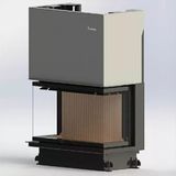 A Caminetti 80 Crystal Eco 3 Tarafı Açık İthal Şömine Haznesi