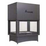 A Caminetti Crystal 4D 4 Tarafı Açık 90'lık Şömine Haznesi