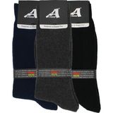 A Classe 3'lü Paket Termal/thermal Havlu Erkek Çorap (Siyah-Gri-Lacivert) - 40 - 44