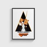 A Clockwork Orange (1971) Film Posteri Tablo Çerçeveli Poster Duvar Dekorasyonu - 30 x 40 - Siyah Çerçeveli