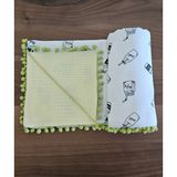 A.D Handmade Çift Taraflı Müslin Pike Pamuk Bebek Çok Amaçlı Battaniye