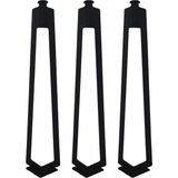 A Design 3'lü Dekoratif Metal Firkete Sehpa Ayağı 52 cm Yükseklik