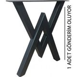 A Design Dekoratif Metal Masa Ayağı / Masif Ağaç Masa Ayağı / Yemek Masası Ayağı - 1 Adet