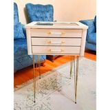 A Design Firkete Tel Sehpa Ayağı Altın Sarısı - 46 cm - 4 Adet
