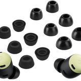 A-Focus [6 Çift] Pixel Buds Pro 【Hafıza Köpüğü ve Silikon】 Kulak Uçları, Yumuşak Yedek Rahat Kulaklık Ucu Jel Google Pixel Buds Pro 126724 ile Uyumlu Siyah