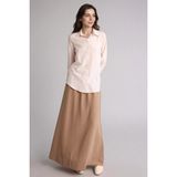 A Form Keten Karışımlı Maxi Etek