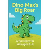 A Fun Dinosaur Story and Coloring Book for Kids Ages 4–8: Packed with Roaring Adventures, Laughs, and Coloring Fun!