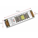A Kalite 12v 20a Ultra Slim Kasa Trafo, 12v 20a İnce Kasa Metal Led Adaptörü