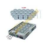 A Kalite Mefsa Bijon Kapağı Düz 19 Mm Krom 20 Li Set