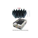 A Kalite Mefsa Bijon Kapağı Sivri 19 Mm Siyah 20 Li Set
