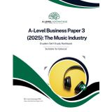 A Level Business Paper 3 workbook: The Music Industry (2025)