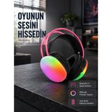 A-Luxe Ergonomik Rgb Bluetooth Kulaklık 3D Ses Yeni Nesil