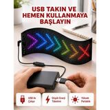 A-Luxe Kayan Yazı Destekli Rgb LED Reklam Paneli USB ile Kolay Kurulumlu
