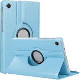A-Luxe Newface Samsung Galaxy Tab A11 360 Tablet Deri Kılıf - Turkuaz