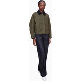 A.p.c Becca Jacket Su Itici Kısa Kesim Kadın Ceket - Haki - 38